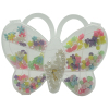 12pcs儿童DIY透明盒糖果珠+珍珠-蝴蝶 塑料