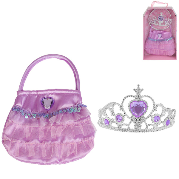 皇冠+包公主套装  塑料