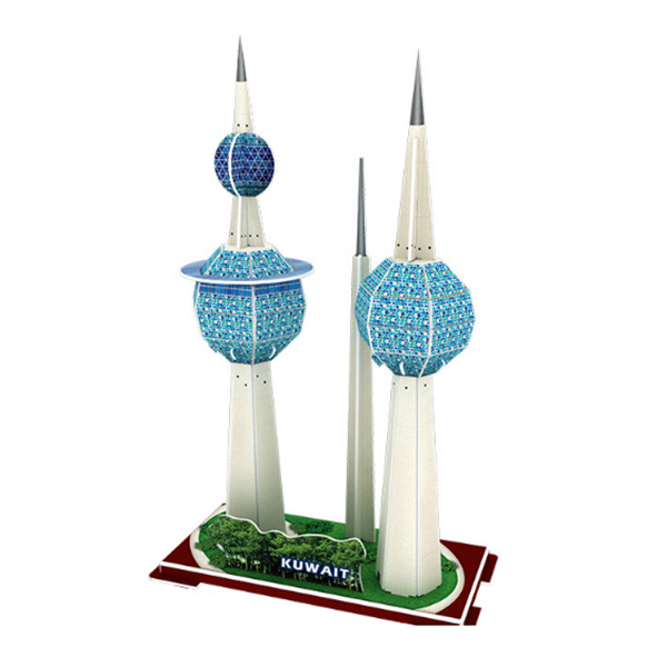 科威特水塔拼图 建筑物 纸质