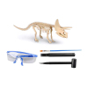 考古恐龙化石系列-恐龙配眼镜 石膏