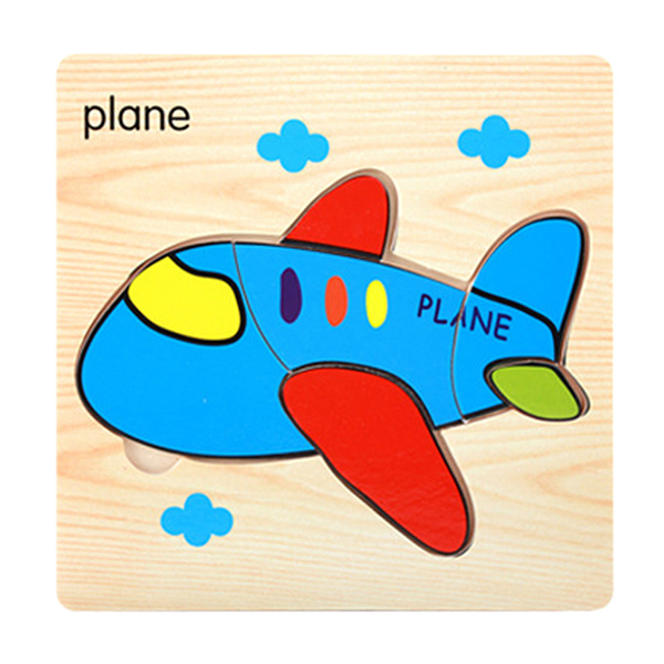 飞机木制拼图 木质