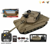USA M1A2美国M4A3坦克套装带USB 沙漠黄 遥控 20通 灯光 声音 不分语种IC 主体包电，遥控器不包电 黑轮 塑料