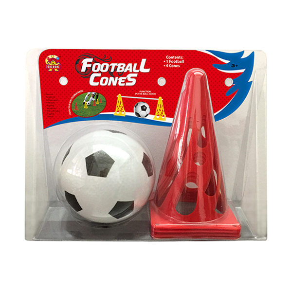足球带4个路障 塑料
