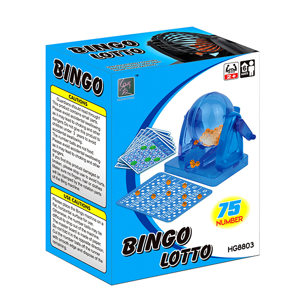 bingo摇奖机75号码10张卡片75粒筹码  75颗 塑料