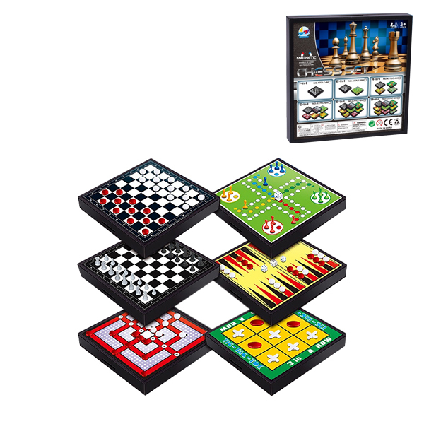 磁性棋 国际象棋 六合一 塑料