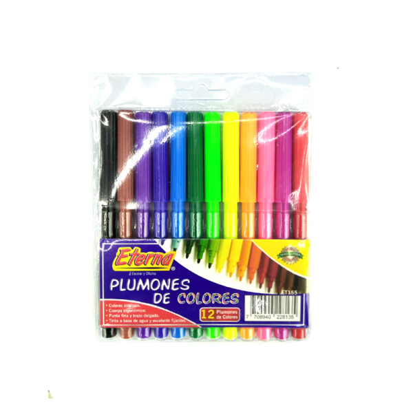 12色水彩笔 塑料