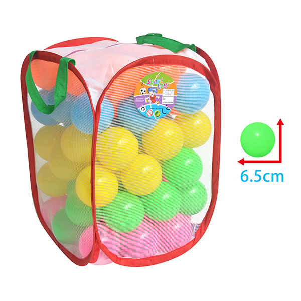 80粒6.5cm单色海洋球 塑料