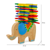 木质大象平衡叠叠乐玩具 木质