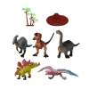 8只装彩绘恐龙套  塑料