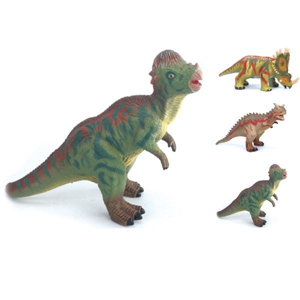 3款搪胶恐龙 塑料