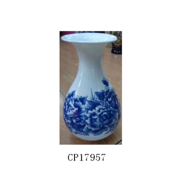 22*14cm50号青花玉壶春花瓶 陶瓷