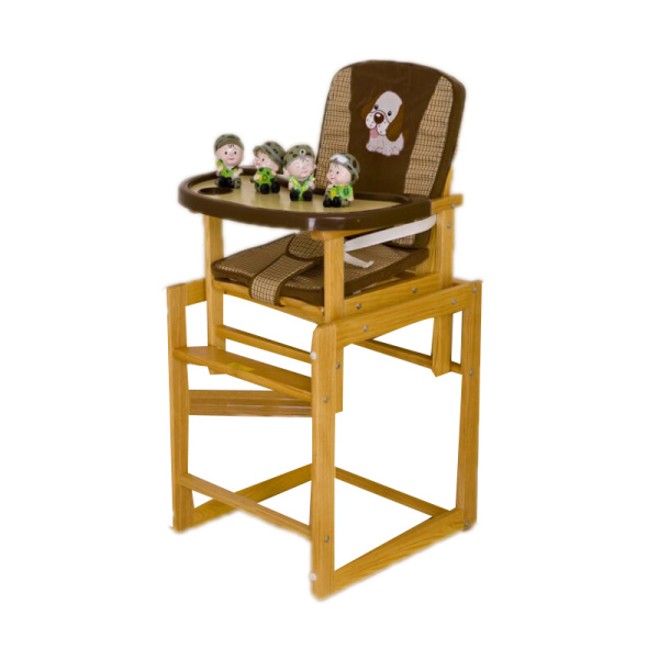 婴儿餐椅 婴儿餐椅 带餐盘 木质