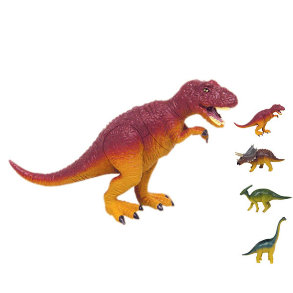 4款拼装恐龙 塑料