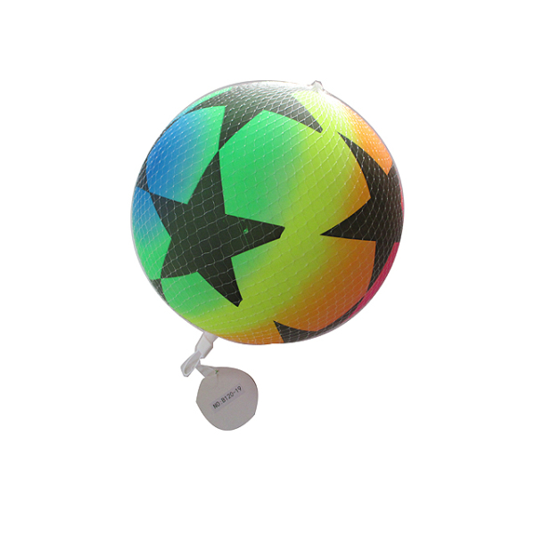 9寸五角星彩虹充气球 塑料
