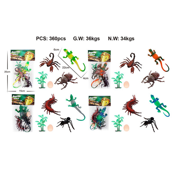 4款式昆虫动物套 塑料