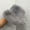 仿毛绒保暖帽 女人 56-58CM 冬帽 100%聚酯纤维 聚酯纤维