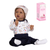 60cm重生软胶高仿真婴儿娃娃（普通PP车发）带奶瓶,磁性奶嘴,尿布,出生卡