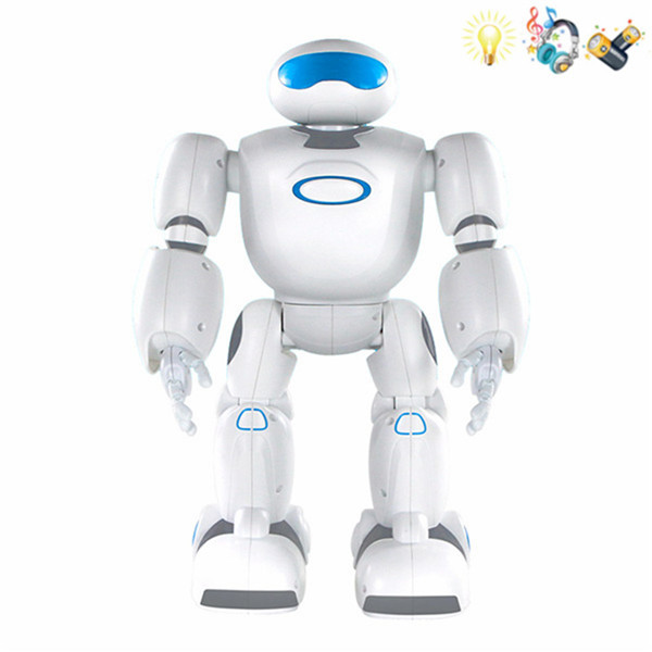 星宝战士智能机器人带USB充电线 遥控 灯光 音乐 不分语种IC 包电 塑料
