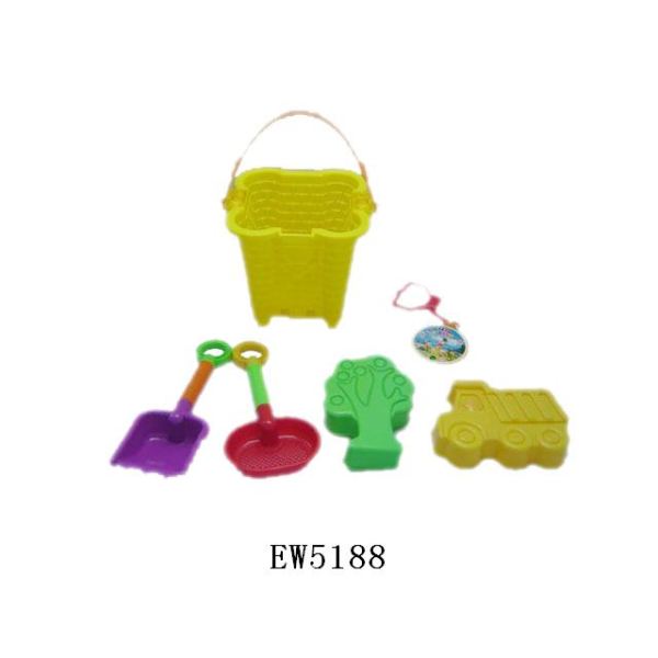 沙滩城堡桶,工具组合 塑料