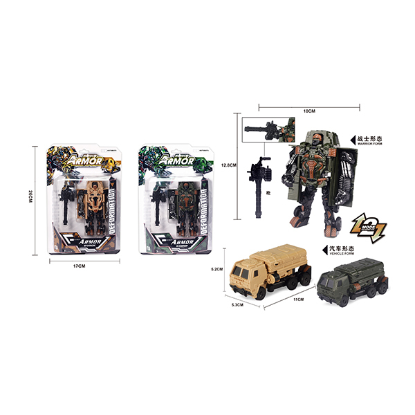 军事探长机器人 变形 塑料
