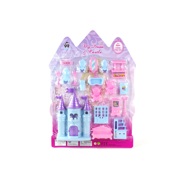 城堡家具组合 卡通 塑料