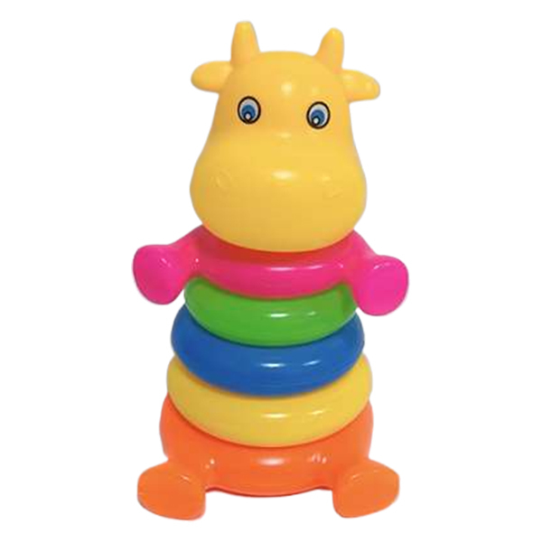 5层大牛头抱抱彩虹套圈 圆形 塑料