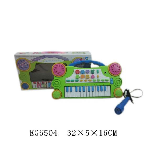 25键电子琴带麦克风 卡通 不分语种IC 塑料