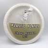 15PCS 一次性盘子 塑料