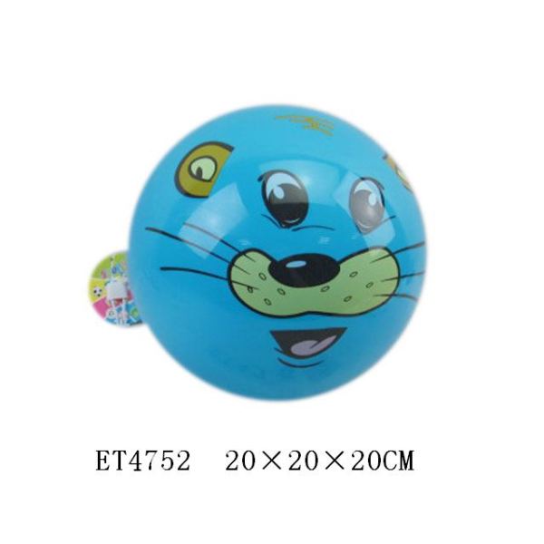 多款图案9寸充气动物头球 塑料