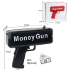 红色Money Gun喷钱枪+100张纸币 纸弹 手枪 实色 塑料