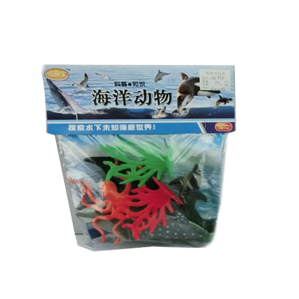 6只庄7寸海洋动物套(中文包装) 塑料