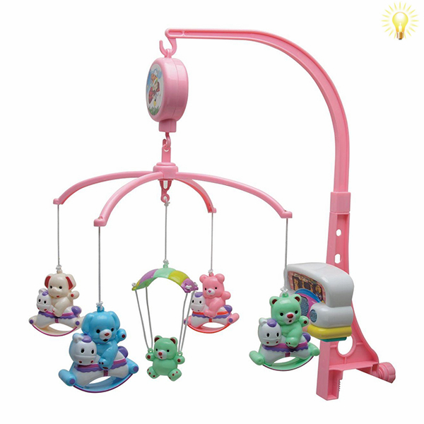 宝宝风铃bb挂件 车吊玲床铃 旋转床上悬挂式玩具 新生儿床头摇铃 婴儿
