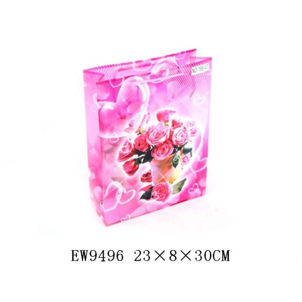 3号花草透明礼品袋(12pcs/bag) 塑料