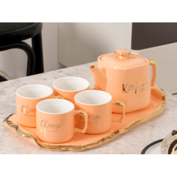 900ML陶瓷茶具套装 单色清装 瓷器