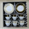 220ML 咖啡杯碟套装6只 单色清装 陶瓷