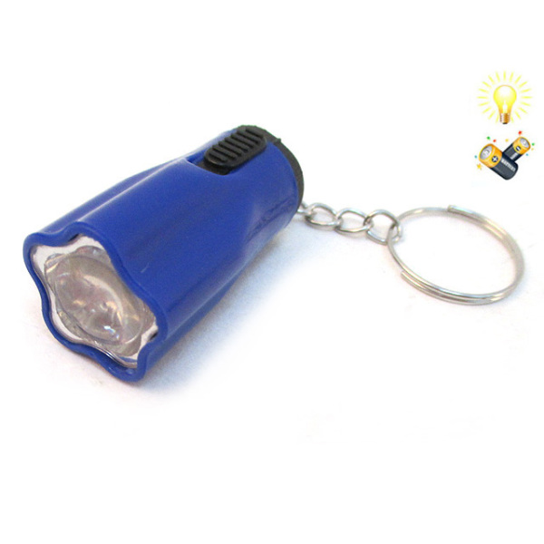 梅花型LED灯手电筒钥匙扣包电 塑料