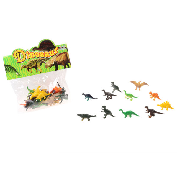 36只庄实心恐龙动物 塑料