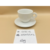白色瓷器咖啡杯【杯：12*9.5*7CM碟：13.5*13.5*2CM】 单色清装 陶瓷