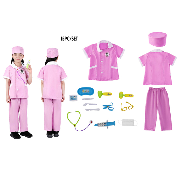 儿童紫护士服套装 通用 布绒