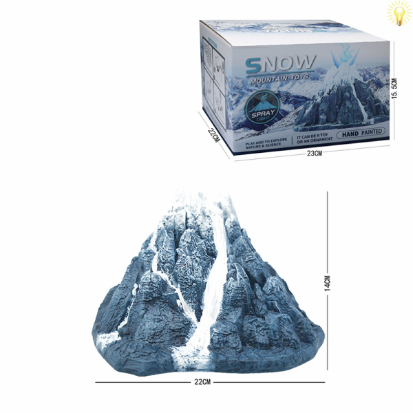 雪山模型（可喷雾） 化学实验 灯光 塑料