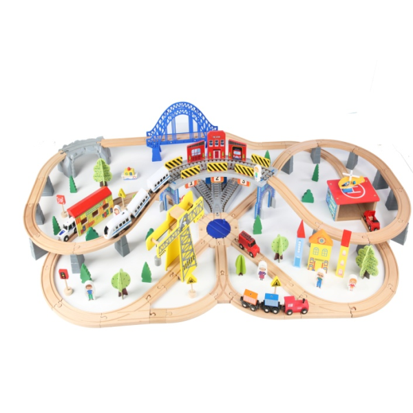 146件木制火车轨道玩具【145*75CM】 单色清装 其它