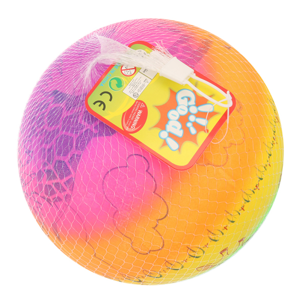 9寸充气长颈鹿彩虹球 塑料