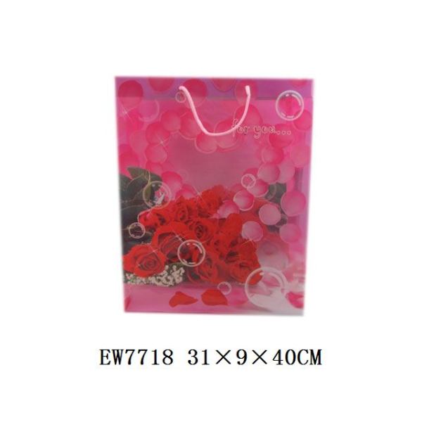 玫瑰花透明特大号礼品袋(12pcs/bag) 大号 塑料