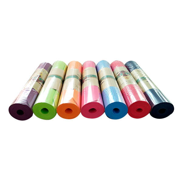 TPE8MM单色加宽瑜伽垫（每件最多混4个颜色）  塑料