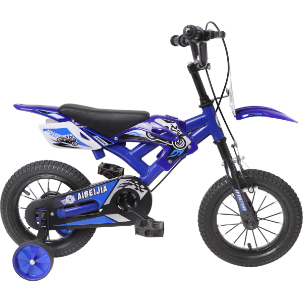 16寸儿童仿真摩托自行车 自行车 16寸 单色清装 金属