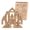 55颗榉木彩色积木4854A0木质玩具套装 单色清装 木质