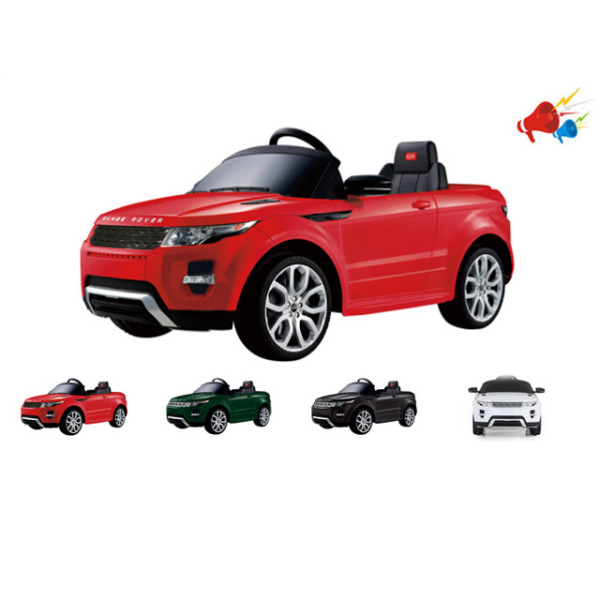 遥控/电动童车-Land Rover带声音白红蓝3色 塑料