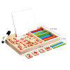 木质数字符号算术棒算数盒玩具 木质