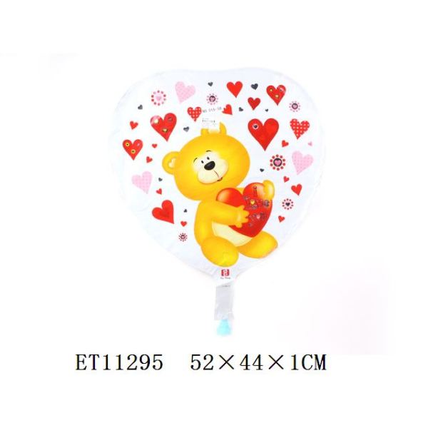 抱心熊爱心充气球(50pcs/bag) 塑料