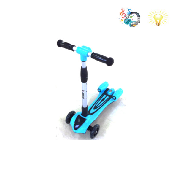 喷雾滑板车 （可折叠 需充电） 滑板车 三轮 英文IC 灯光 音乐 金属